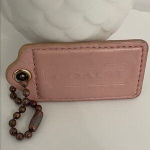 Coach 3” Leather Hang Tag | Pink